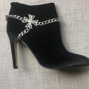 Rhinestone cross boot bracelet